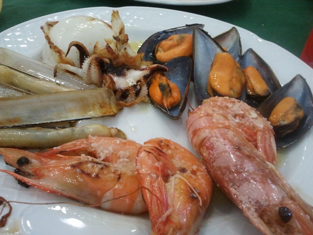 Restaurante La Barraca del Delta Uno de los Entrantes